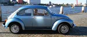 auto voor veganistische bruiloft