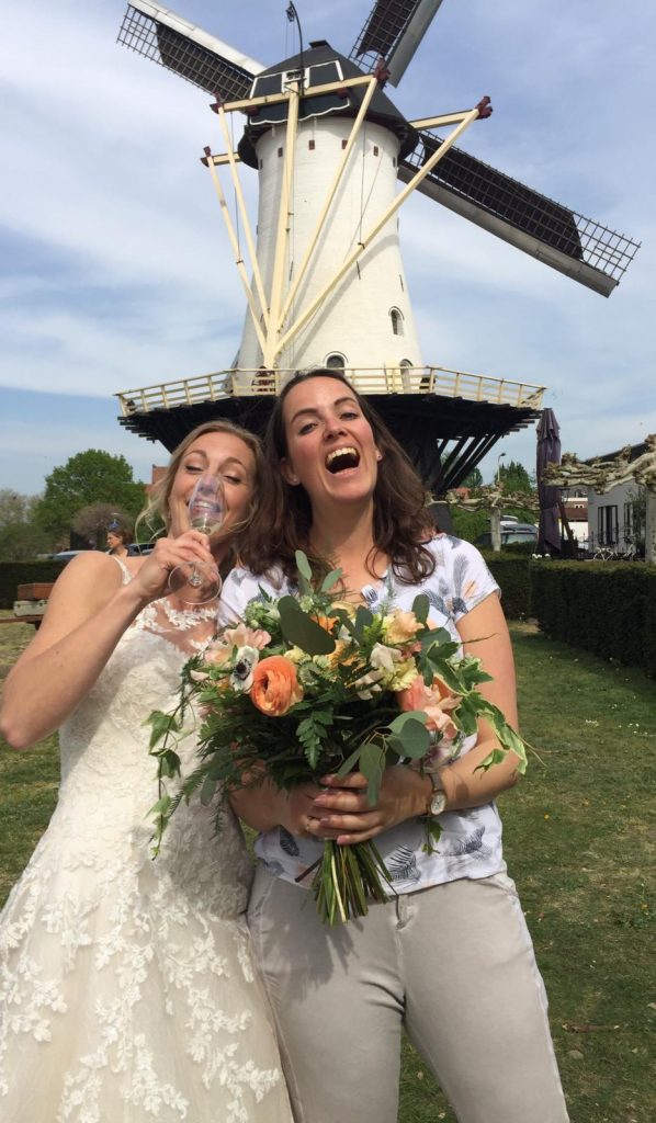 behind the scene bij styled wedding shoot