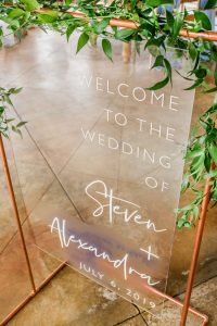 bruiloft welkomstbord