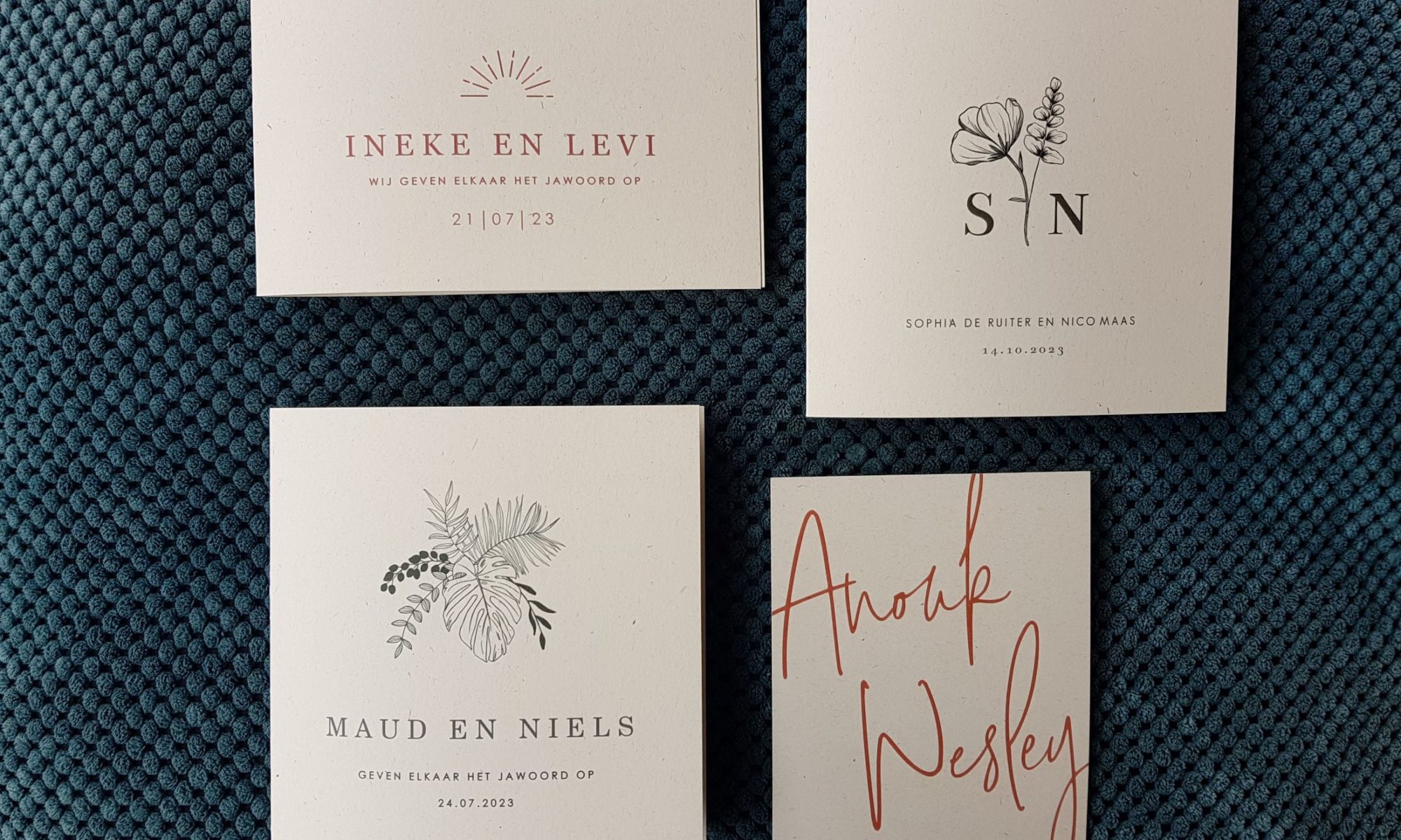 duurzame trouwkaarten