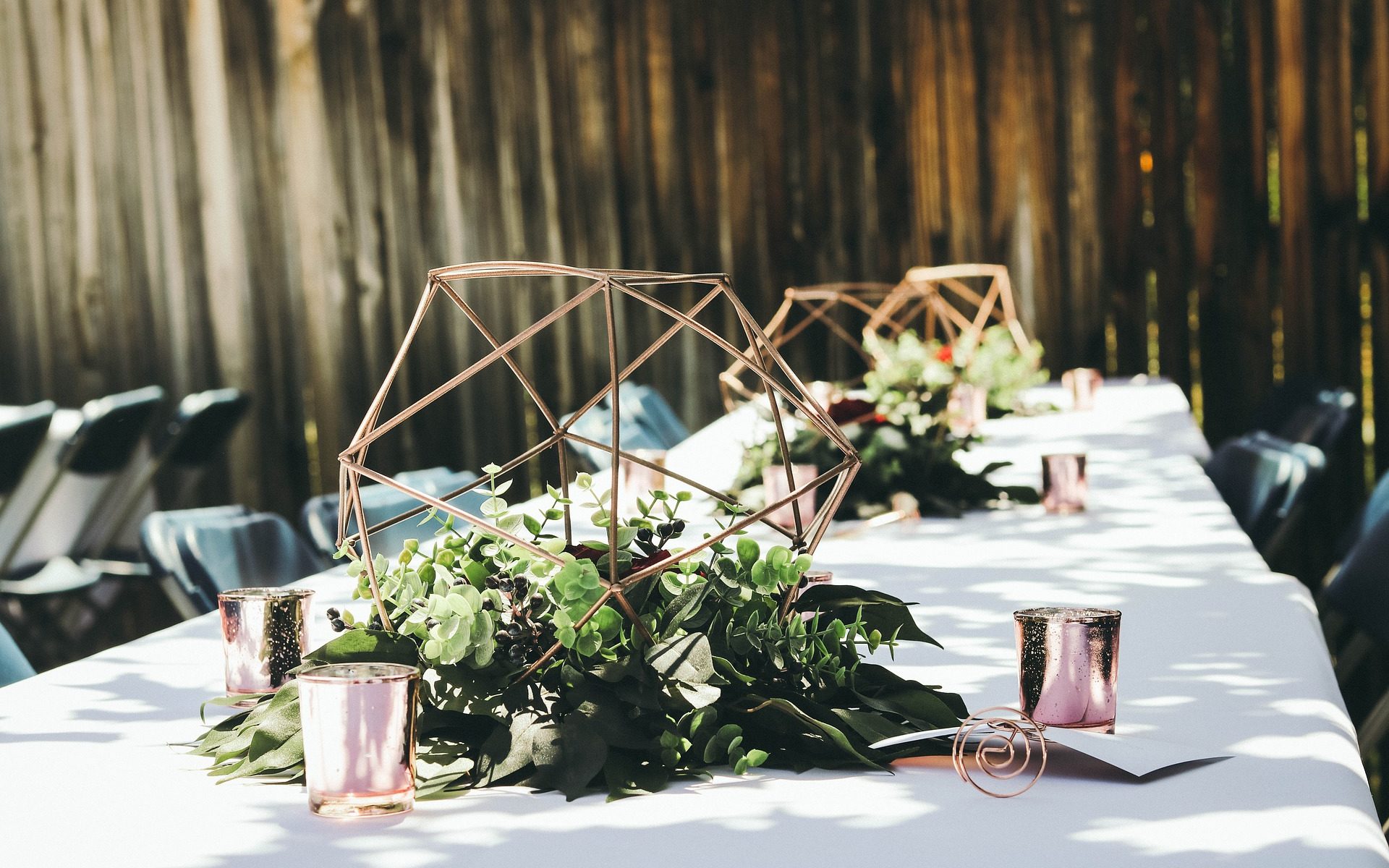 mooie centerpiece voor de dinertafel