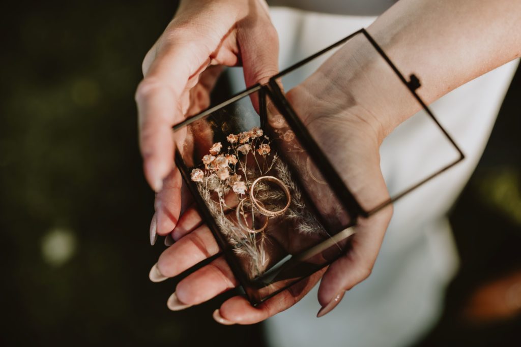 boho bruiloft ringen