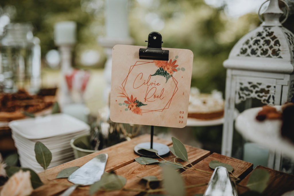 voorbeeld van de trouwkaart