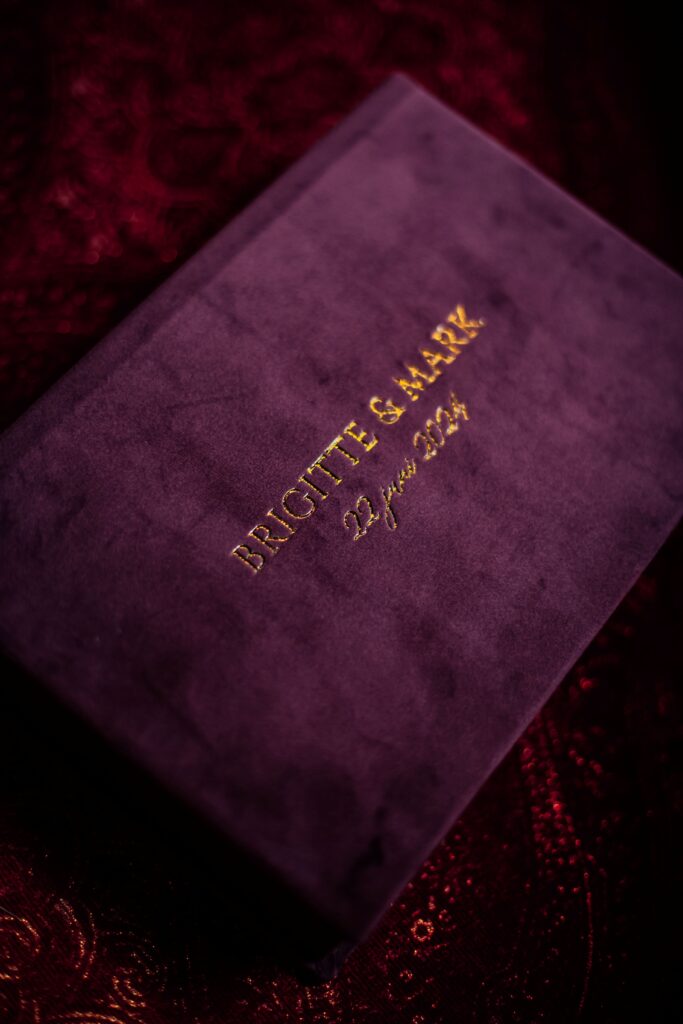 detailfoto van gastenboek